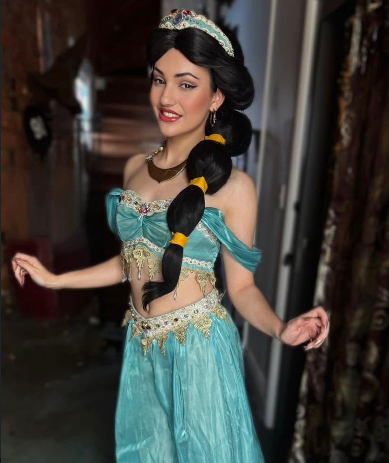 Gabby in character